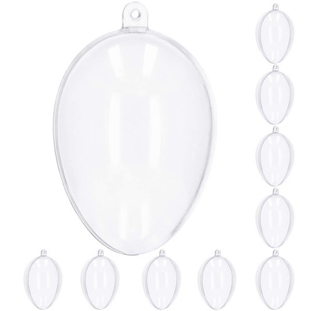 Bombki akrylowe 10 szt. 11cm jajko faberge ozdoba decoupage