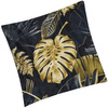 Poszewka dekoracyjna 40x40cm na poduszkę wzorzysta w liście