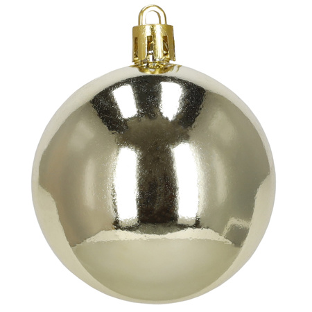 Bombki choinkowe, zestaw 37 szt. dekoracji do stroika, nietłukące złoto-czerwone