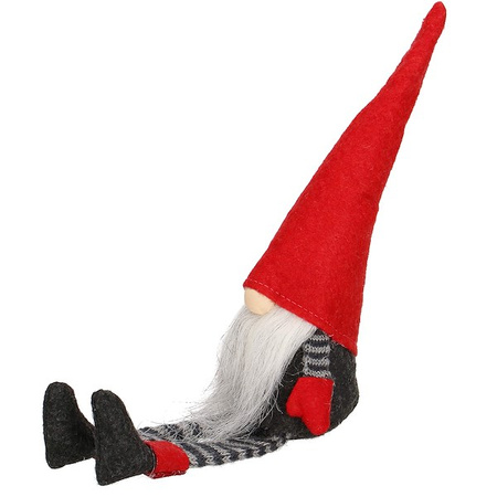 Skrzat 38cm ozdoba świąteczna, krasnal świąteczny, gnom siedzący