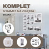 Ramki na zdjęcia 12 szt. poziome i pionowe białe