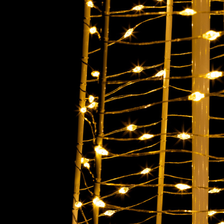 Choinka świecąca, zewnętrzna IP44 ozdoba świąteczna 250 Led ciepły biały 100 cm