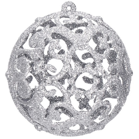 Bombki choinkowe 102 szt. ozdoby świąteczne zestaw srebrny