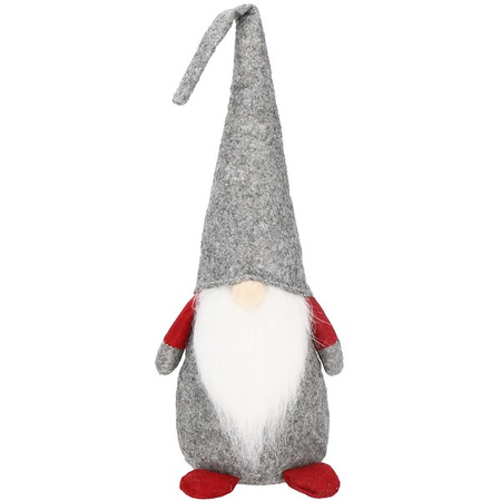 Skrzat 43cm ozdoba świąteczna, krasnal świąteczny, gnom szary