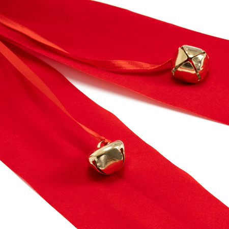 Kokarda na choinkę, drzwi 52 cm dekoracja świąteczna do stroika, czerwona