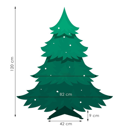 Choinka sztuczna 120 cm jodła zielona Vera jak żywa