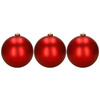 Bombki choinkowe, nietłukące 6 szt. dekoracje świąteczne 15 cm czerwone