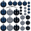 Bombki choinkowe 30 szt. ozdoby świąteczne granatowy