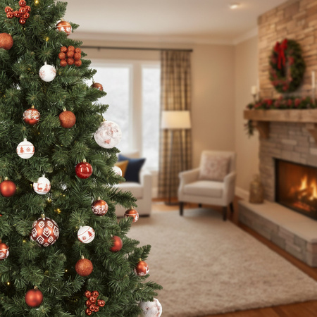 Choinka sztuczna jak żywa 220 cm sosna leśna Royal Trees premium drewniany stojak