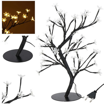Drzewko świateczne LED bonsai świecąca ozdoba ciepły biały