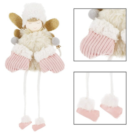 Figurka świąteczna aniołek ozdoba choinkowa lalka