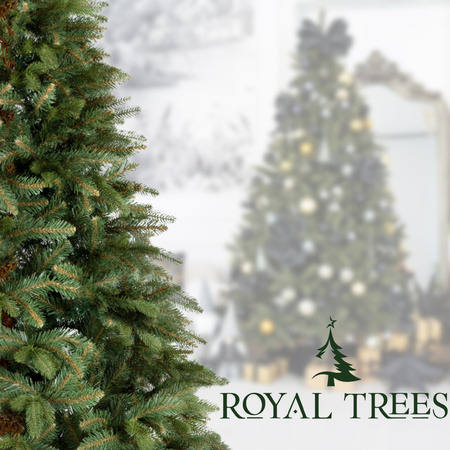 Choinka sztuczna Premium Royal Trees 150 cm świerk syberyjski z stojakiem, drzewko PE