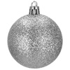 Bombki choinkowe na choinkę 4 cm zestaw 20 szt. srebrne