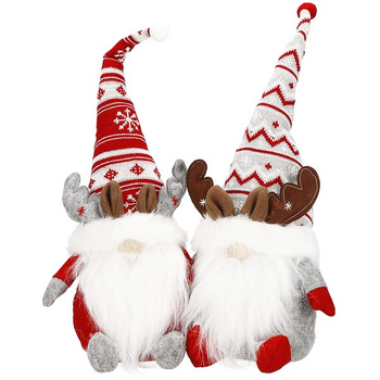 Skrzat 50 cm ozdoba świąteczna 2 szt. renifer krasnal świąteczny, gnom