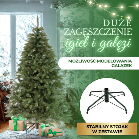 Choinka sztuczna 200 cm świerk kaukaski drzewko świąteczne jak żywe