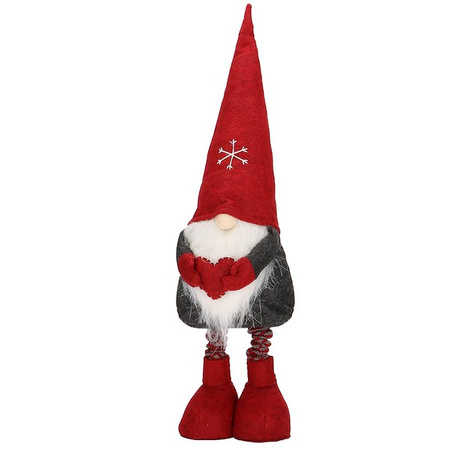 Skrzat 50-70 cm ozdoba świąteczna, krasnal świąteczny, gnom grafitowy na teleskopowych nóżkach