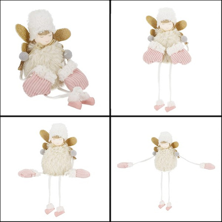 Figurka świąteczna aniołek ozdoba choinkowa lalka