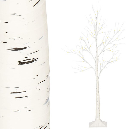 Świecące drzewko 120 cm brzoza 48 Led drzewko świąteczne