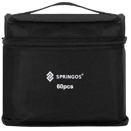 Markery alkoholowe 60 szt. dwustronne pisaki flamastry