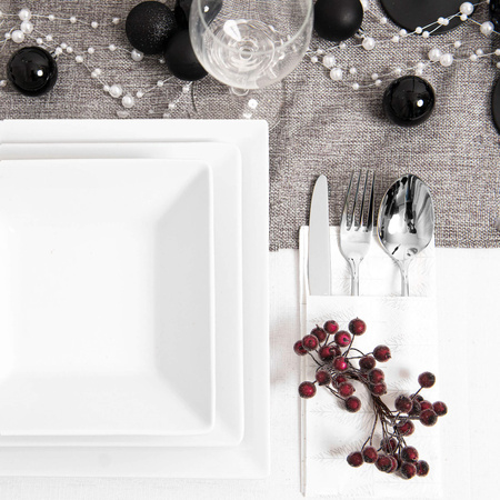 Bombki choinkowe 20 szt. ozdoby świąteczne zestaw 6cm czarny