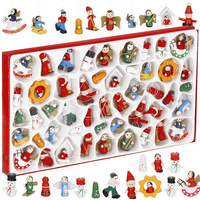 Zawieszki choinkowe 48 sztuk drewniane ozdoby świateczne