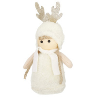 Lalka 20 cm świąteczna ozdoba, gnom renifer