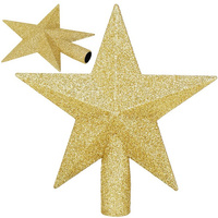 Czubek na choinkę 15 cm szpic, gwiazda złota