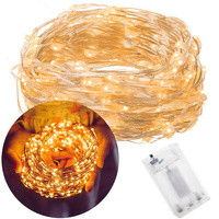 Lampki choinkowe 100 LED druciki mikro na baterie