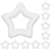 Gwiazda styropianowa 10cm bombka styropianowa zestaw 10 szt. decoupage