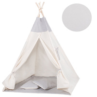 Namiot Tipi dla dzieci wigwam z poduszkami szary