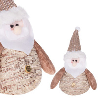 Mikołaj 22cm ozdoba świąteczna, krasnal świąteczny, gnom brązowy