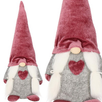 Pani skrzat 37cm ozdoba świąteczna, krasnal świąteczny, gnom welur