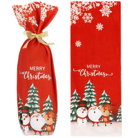 Pokrowiec na butelkę, świąteczne etui na wino czerwone